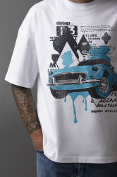 Oversize тениска • Blue Car