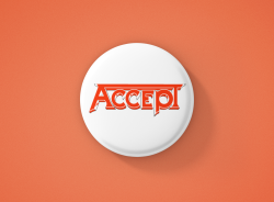Accept Метална значка бадж