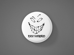 Disturbed Метална значка бадж