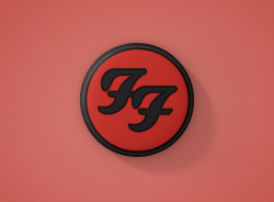 Foo Fighters Метална значка бадж