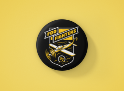 Foo Fighters Метална значка бадж