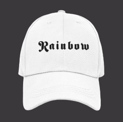 Rainbow шапка със закопчалка и козирка - метъл
