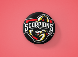 Scorpions Метална значка бадж
