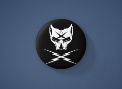 Static X Метална значка бадж