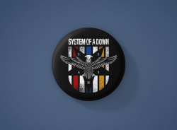 System of a Down Метална значка бадж