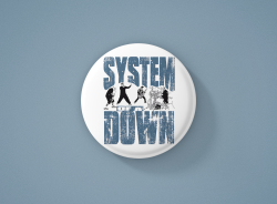 System of a Down Метална значка бадж