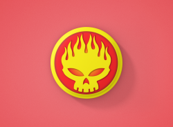 The Offspring Метална значка бадж
