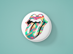 The Rolling Stones  Метална значка бадж