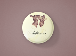 Deftones Метална значка бадж