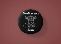 Foo Fighters метална значка бадж