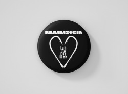 Rammstein метална значка бадж