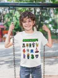 Детска тениска Minecraft - Герои