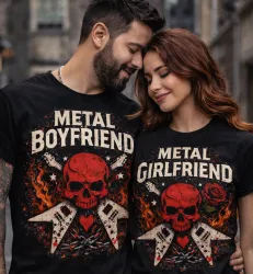 Рок комплект тениски - Метъл тениски за Свети Валентин