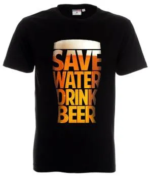 тениска Safe water drink beer 