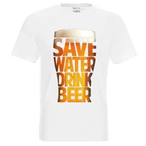 тениска Safe water drink beer 
