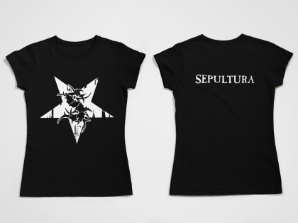 Дамска тениска Sepultura - F&B White
