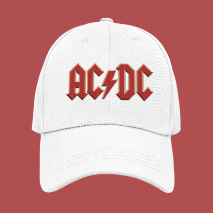 AC DC шапка със закопчалка и козирка - метъл