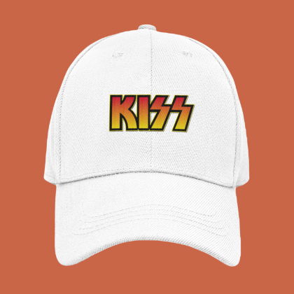 Kiss шапка със закопчалка и козирка - метъл