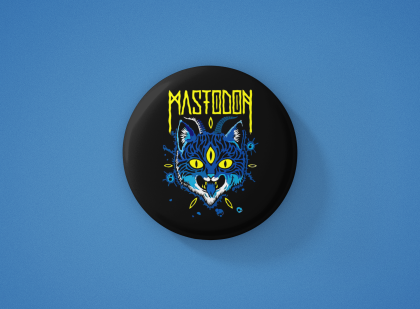 Mastodon Метална значка бадж