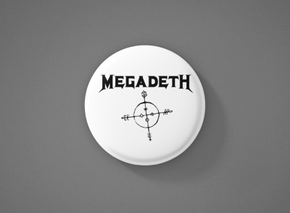Megadeth Метална значка бадж