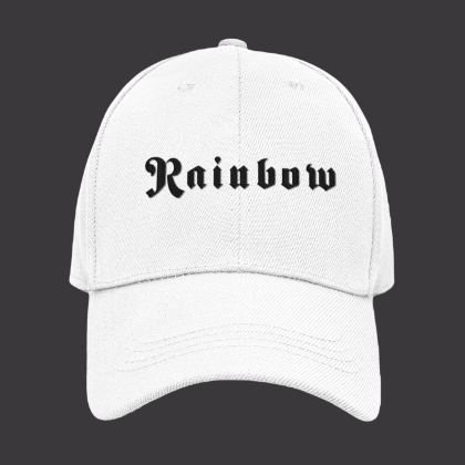 Rainbow шапка със закопчалка и козирка - метъл