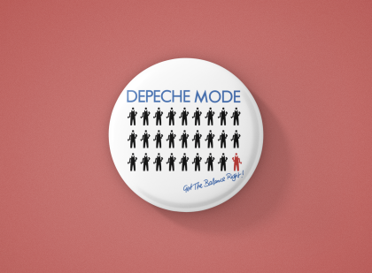 Depeche Mode Метална значка бадж
