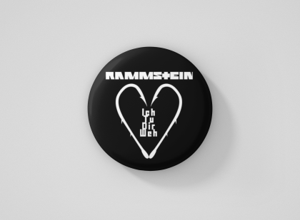 Rammstein метална значка бадж
