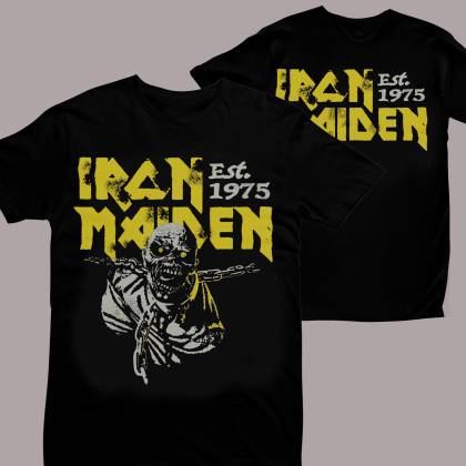 тениска Iron Maiden Vintage yellow