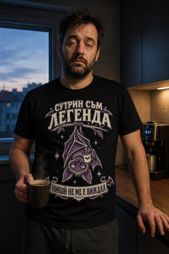 тениската Сутрин съм легенда