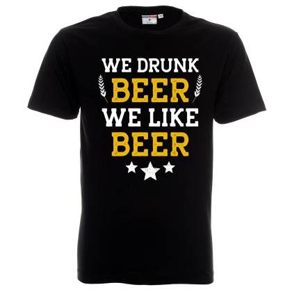Ние пием бира Ние обичаме бира / We drunk beer We like beer