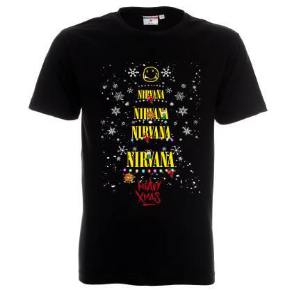 Мъжка тениска Коледна Nirvana