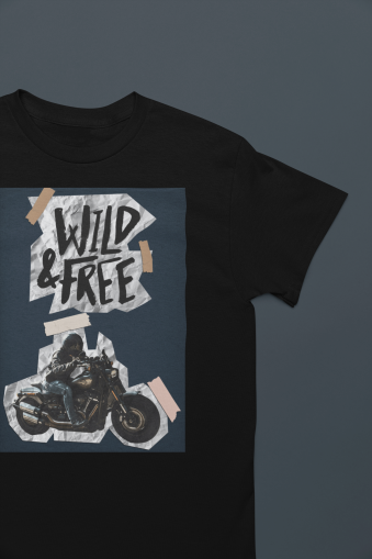 Тениска чопър Харли Дейвидсън  Wild and Free