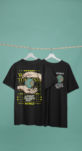 Oversized тениска • World