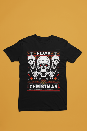 Heavy Christmas Рок коледна тениска