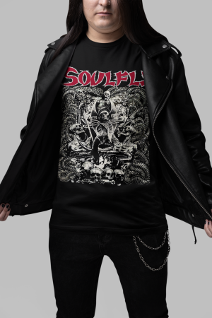 Мъжка тениска - Soulfly Ironskull