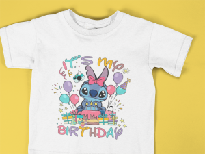 Детска тениска Лио и Стич - It's my birthday