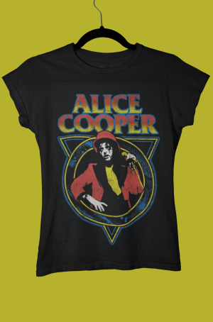 Дамска Тениска - Alice Cooper - Red and Yellow