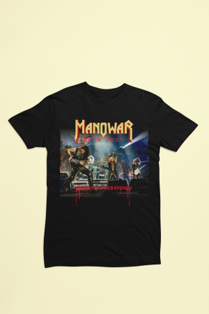 мъжка тениска Manowar - Турне 2025