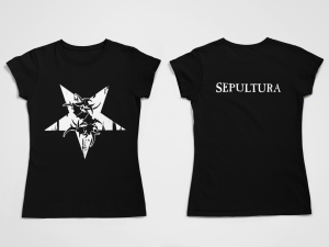 Дамска тениска Sepultura - F&B White
