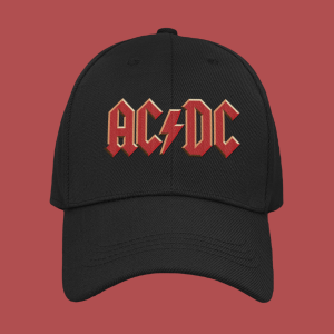 AC DC шапка със закопчалка и козирка - метъл