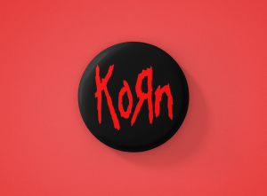 Korn Метална значка бадж