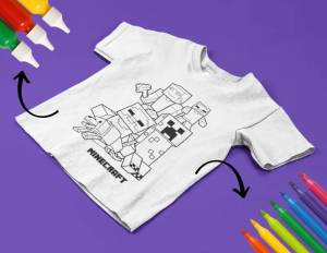 Тениска за оцветяване - Майнкрафт