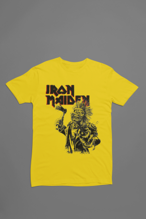 червена тениска Iron Maiden - 1975 -1 