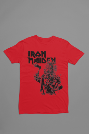 червена тениска Iron Maiden - 1975 -1