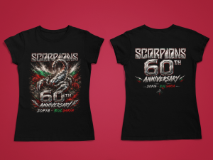 Damska teniska za koncerta na Scorpions w Sofia