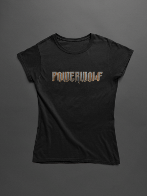 damska flanelka na Powerwolf - Metalic Logo
