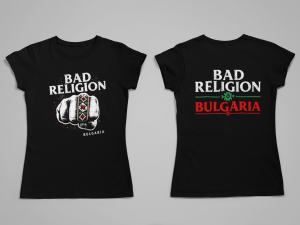 damska teniska na Bad Relgion Bulgarian edition