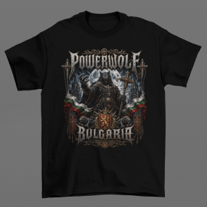 Предна част на тениска Powerwolf Bulgaria