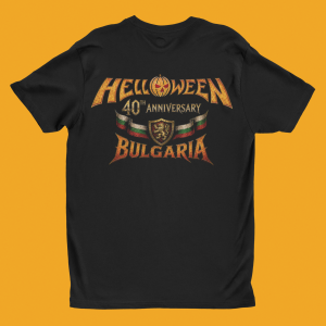 задна страна Тениска Helloween Bulgaria 2026 koncert