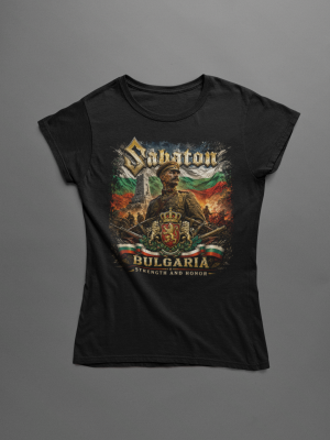 Дамска тениска - Sabaton - Bulgaria лицева страна